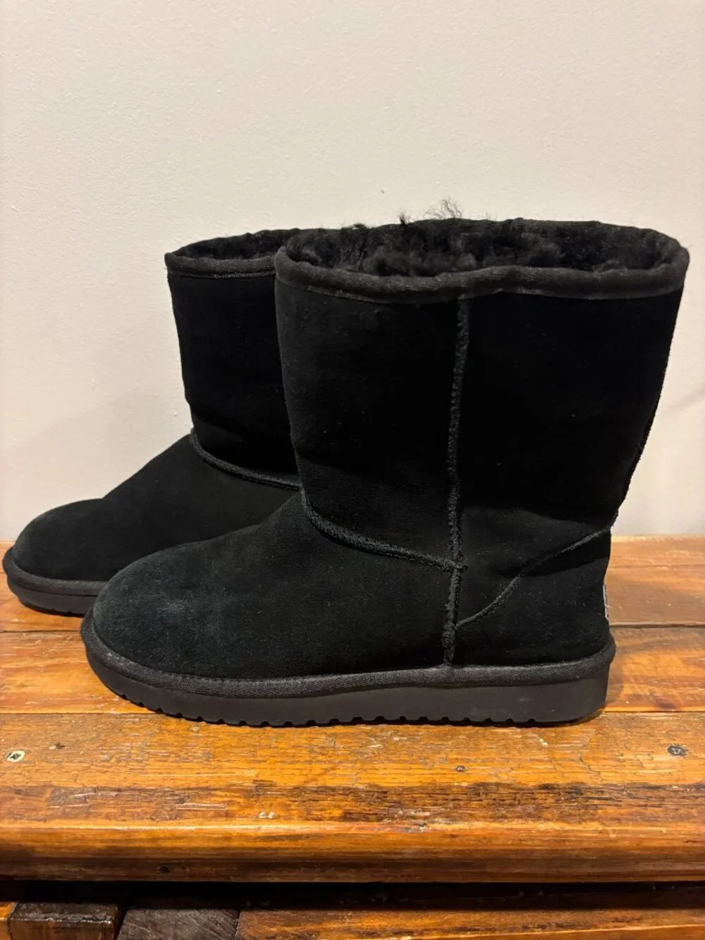 Boots, black, size 8, short,  5